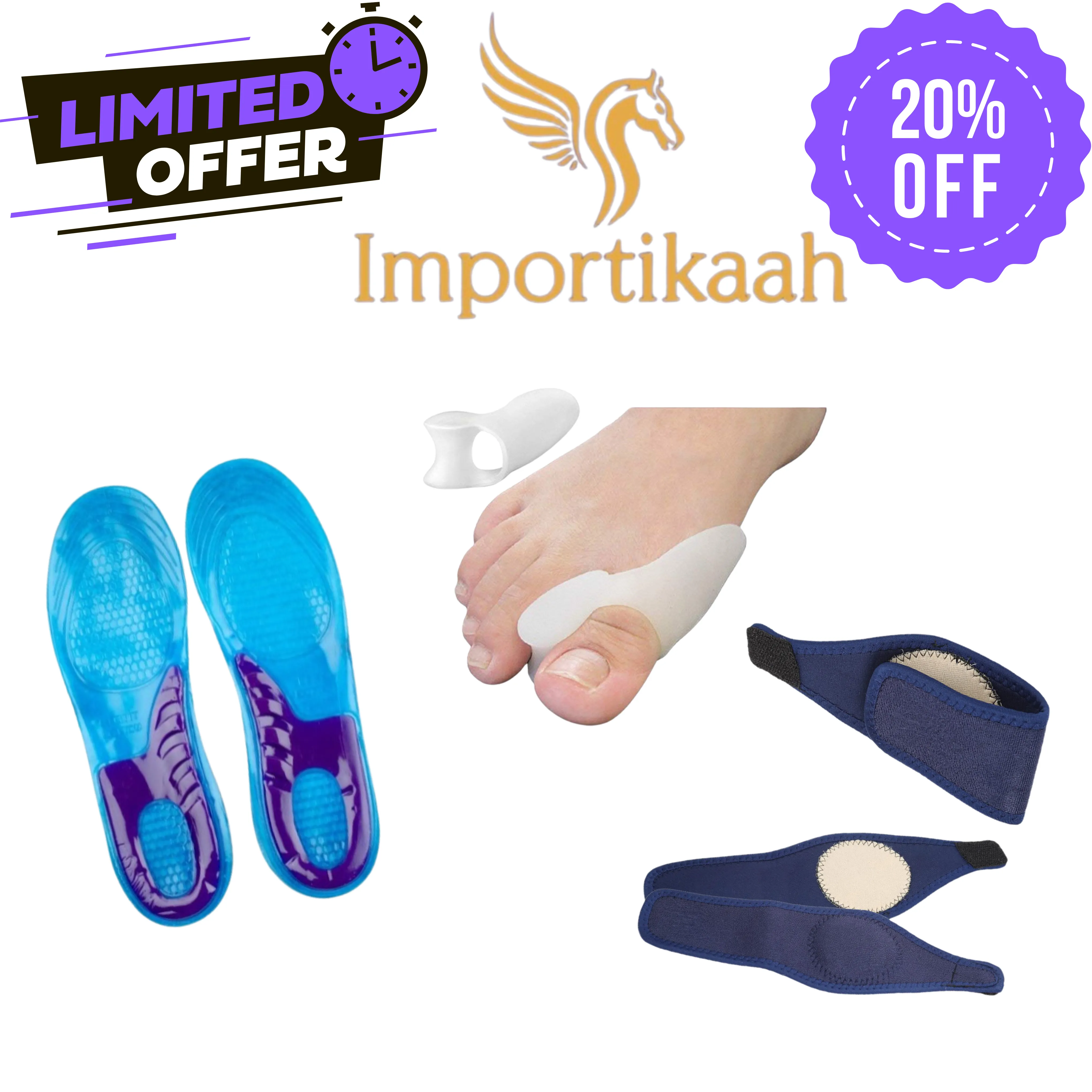 Big Bundle Savings: Importikaah Foot Relief Orthopedic Collection