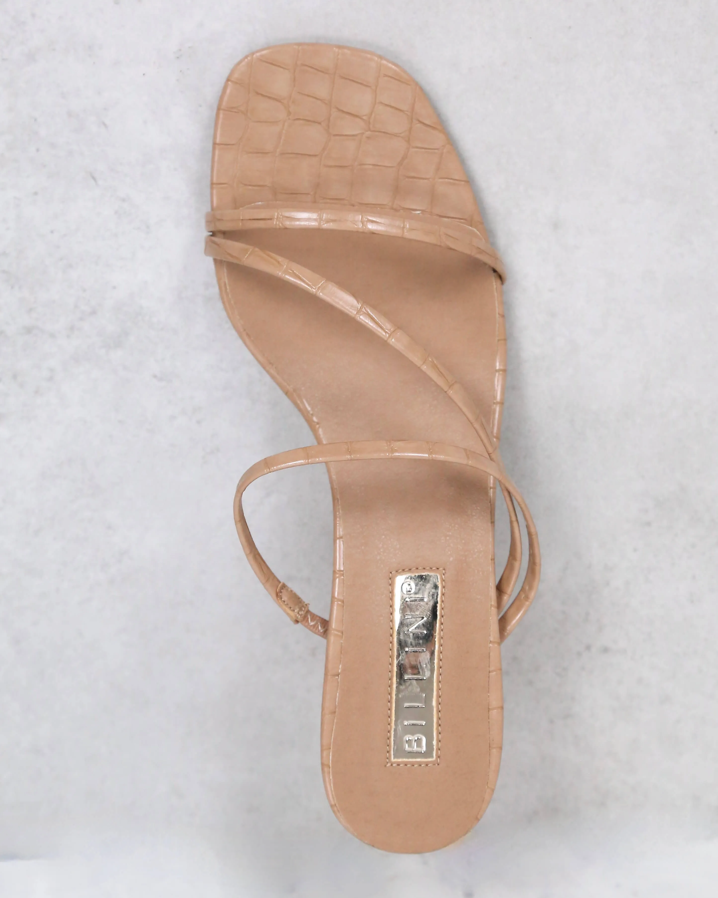 BiLLiNi - Yazmin Sandal in Hazelnut Croc