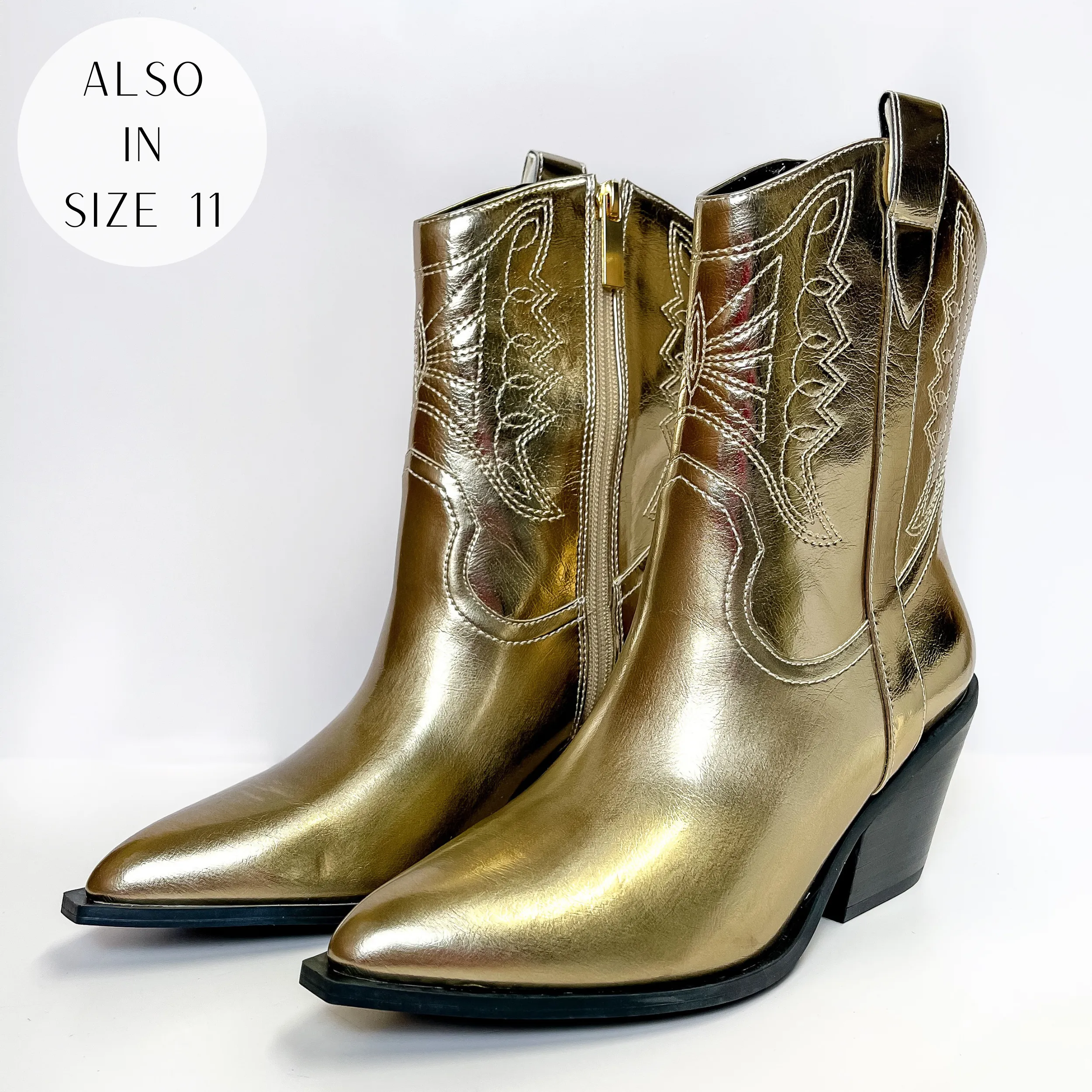 Corky's | Rowdy Western Stitch Boots in Gold