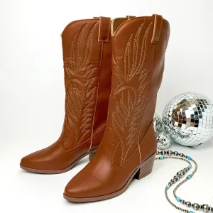 Dollywood Dreams Western Stitch Boots in Brown