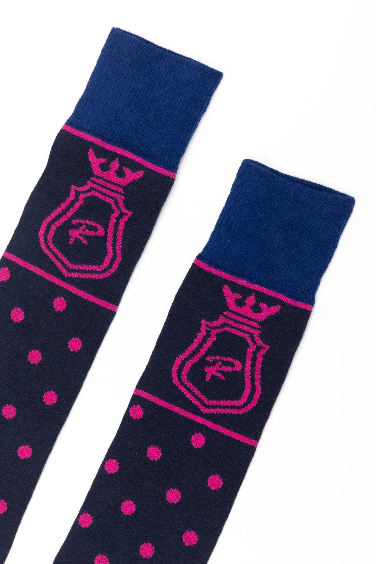 Ladies Polka Dot Knee Length Riding Socks