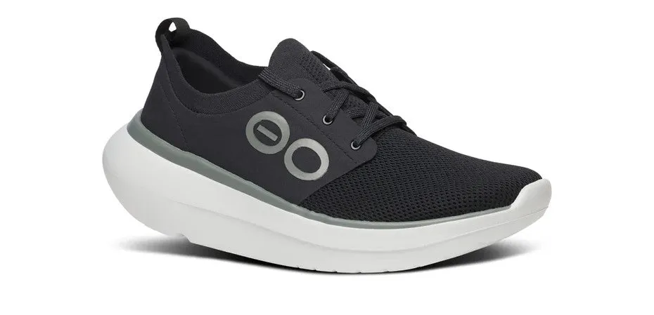 Men's Oofos OOmy STRIDE 5087WHTBLK Color:  White/Black