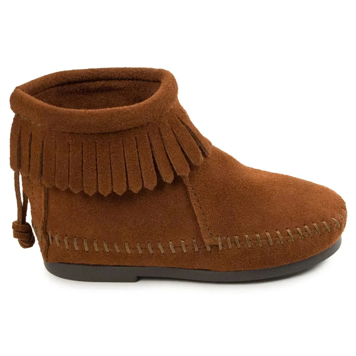 Minnetonka Back Zipper Hardsole Boot - Children's Boot