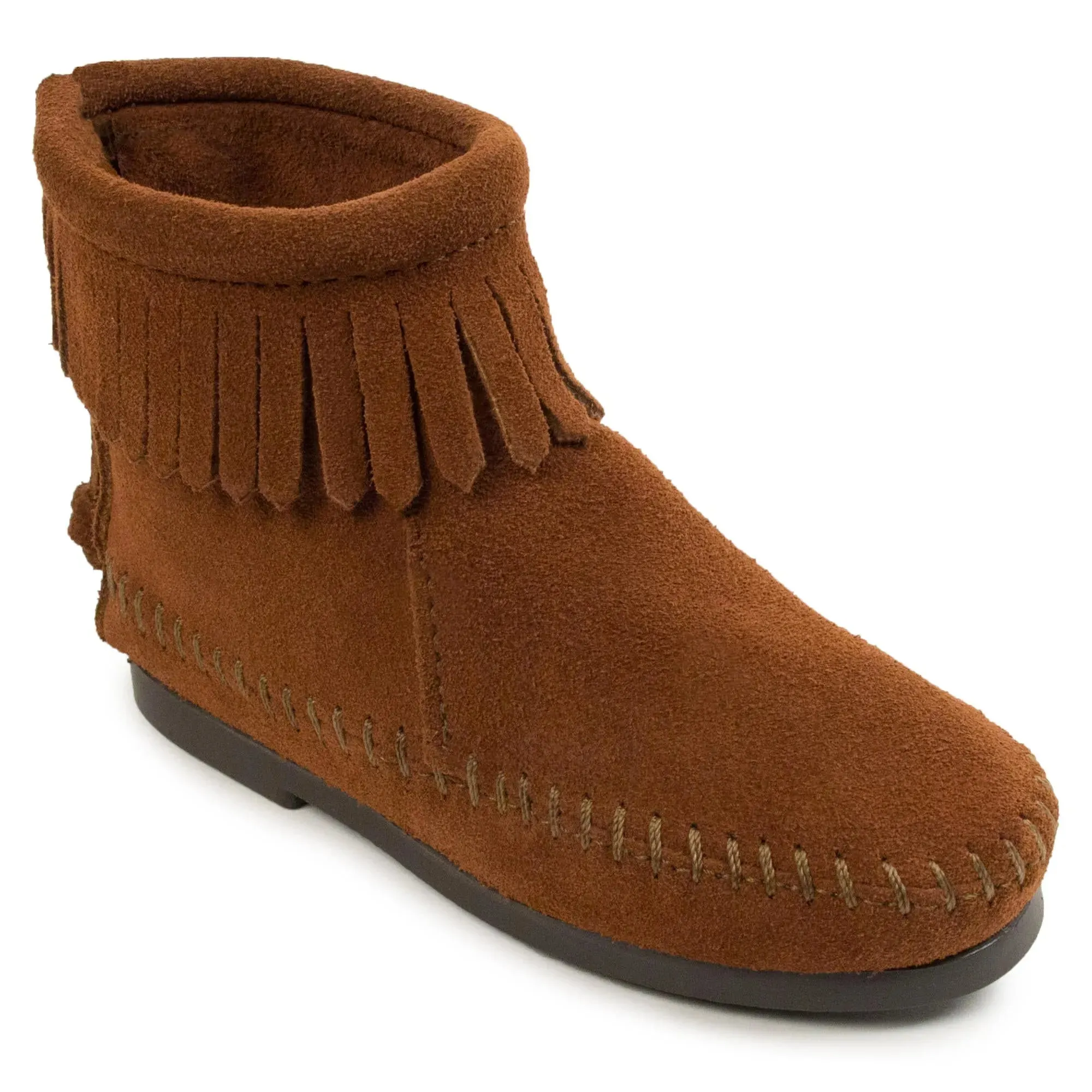 Minnetonka Back Zipper Hardsole Boot - Children's Boot