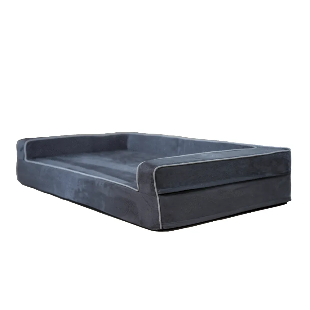 Orthopedic 3 Sided Dog Bed With Bolsters