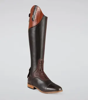 Passaggio Ladies Leather Field Tall Riding Boot Brown