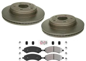 Performance Carbon Front Disc Brake Rotors Pads for Ram 1500 2011-2018