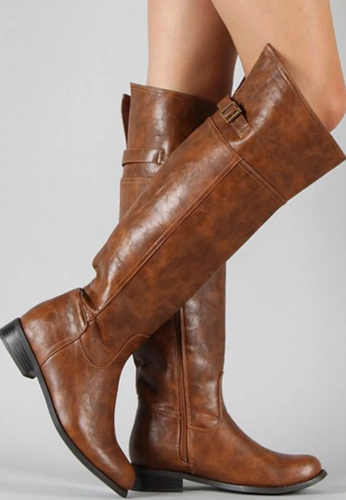 Tall Riding Boots - Tan - $20