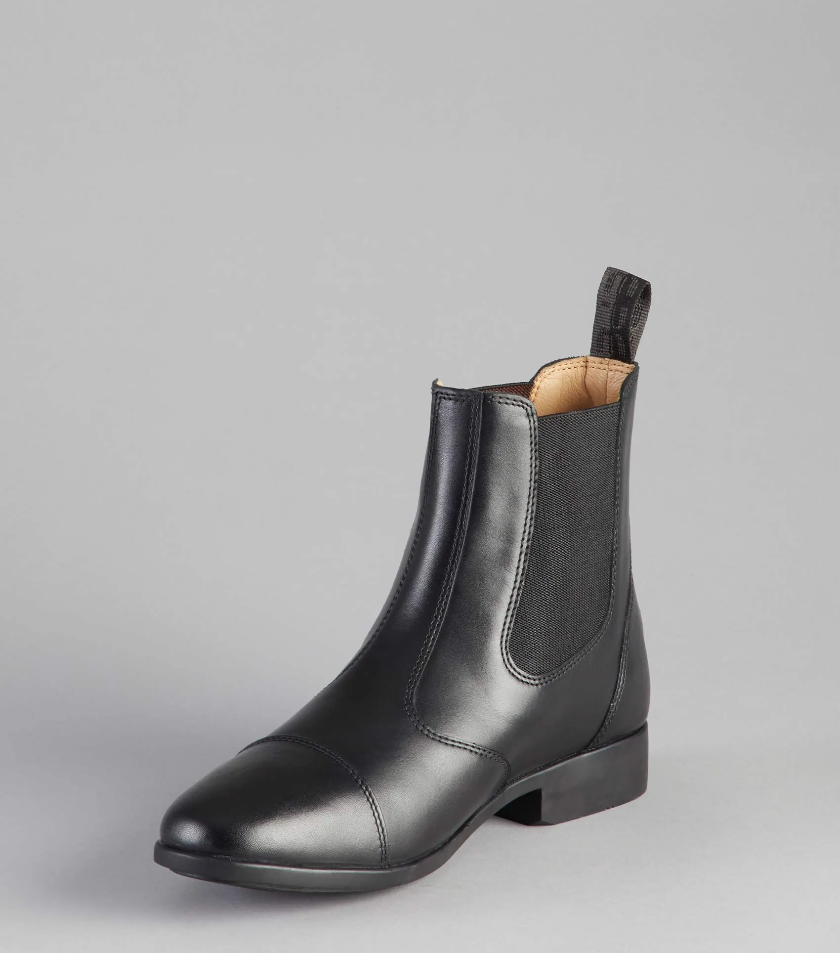 Torlano Leather Chelsea Paddock Boot Black